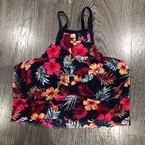 Pink High Neck Bralette